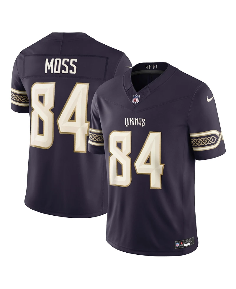 Nike Men's Randy Moss Purple Minnesota Vikings 2026 Rivalries Collection Vapor F.u.s.e Stitched Limited Jersey