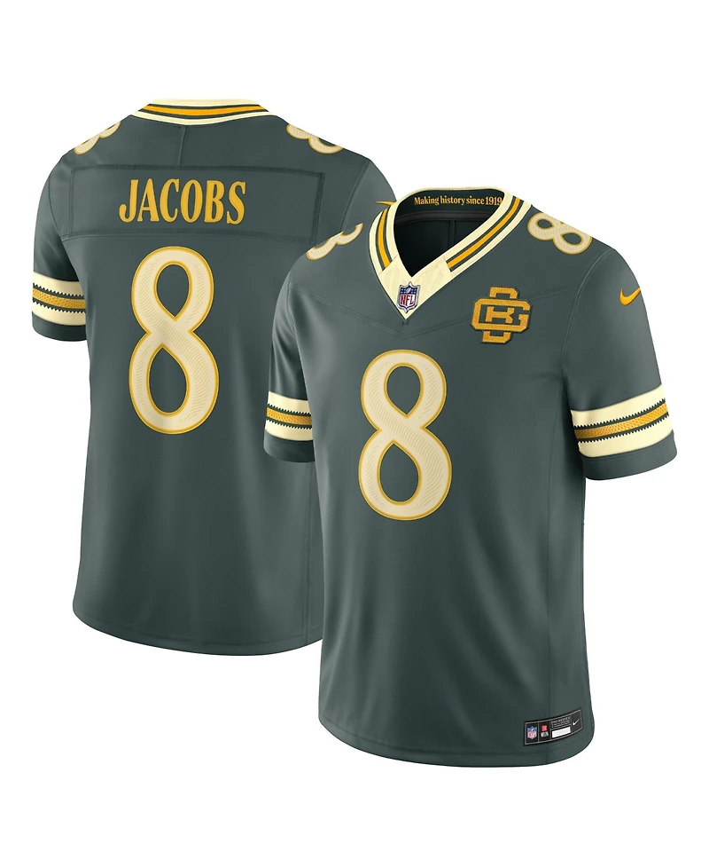 Nike Men's Josh Jacobs Green Bay Packers 2026 Rivalries Collection Vapor F.u.s.e Stitched Limited Jersey