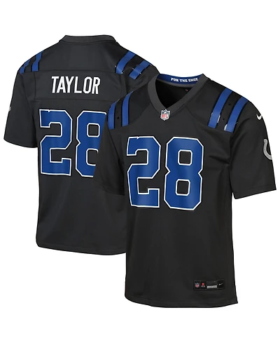 Nike Big Boys and Girls Jonathan Taylor Anthracite Indianapolis Colts 2026 Rivalries Collection Game Jersey