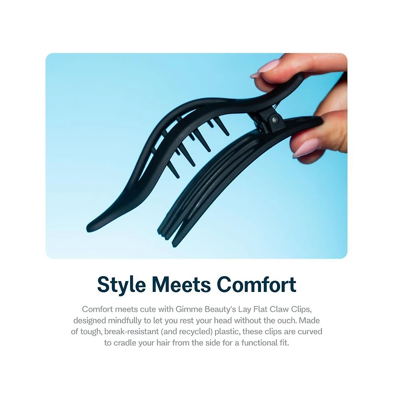 Gimme Beauty Lay Flat Curved Comfort Clip - Designed for Driving and the Headrest