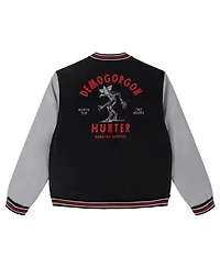 Stranger Things Demogorgon Boys' Zip-Up Varsity Bomber Jacket