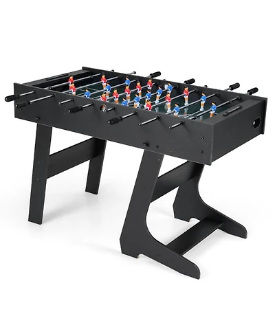 Sugift Folding Foosball Table with 22 Players and Slide Scorers Space-Saving Game Table