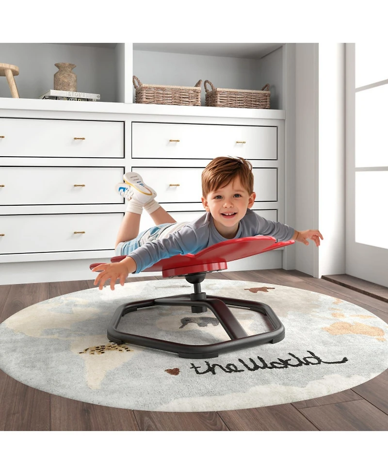 Sugift Kids Sensory Swivel Chair Elephant Petal 360 Spinning Chair
