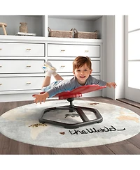Sugift Kids Sensory Swivel Chair Elephant Petal 360 Spinning Chair