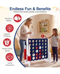 Sugift Jumbo 4-to-Score Game Set 42-Piece Board Game, Ages 3-12