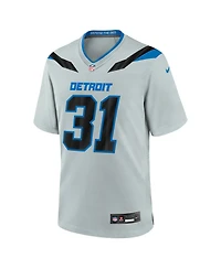 Nike Men's Kerby Joseph Silver Detroit Lions 2026 Rivalries Collection Game Jersey