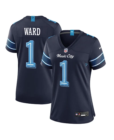 Nike Women's Cameron Ward Navy Tennessee Titans 2026 Rivalries Collection Game Jersey