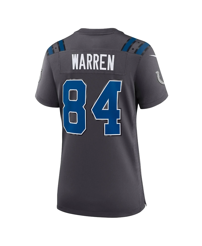 Nike Women's Tyler Warren Anthracite Indianapolis Colts 2026 Rivalries Collection Game Jersey