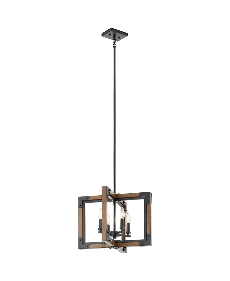 Kichler Marimount 18" Wide Auburn Stained 4-Light Chandelier