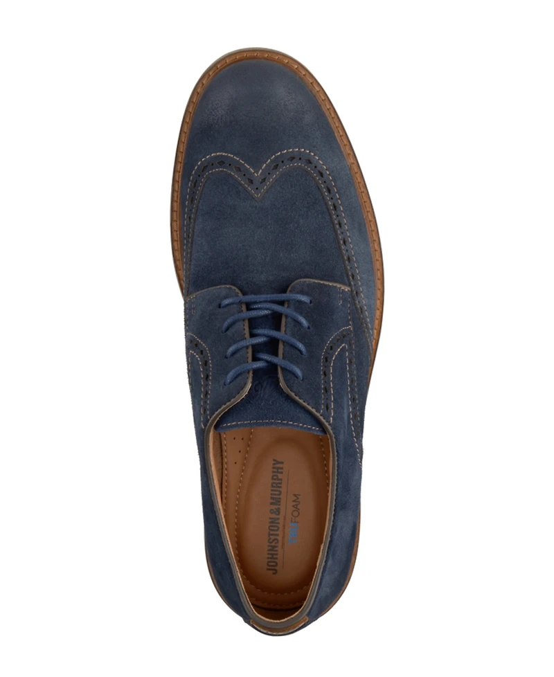 Johnston & Murphy Men's Ripley Suede Wingtip Oxfords