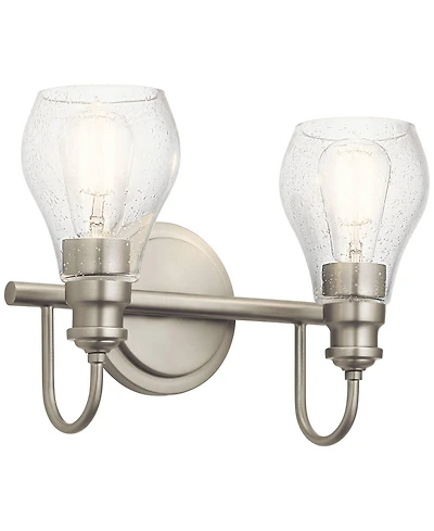 Kichler Greenbrier 10 1/4"H Brushed Nickel 2-Light Sconce