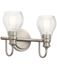 Kichler Greenbrier 10 1/4"H Brushed Nickel 2-Light Sconce