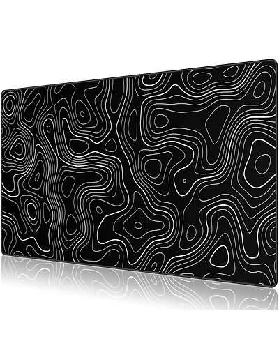 Lofree Xxl World Map Gaming Desk Mat Non Slip Stitched Edge Portable Office Mouse Pad
