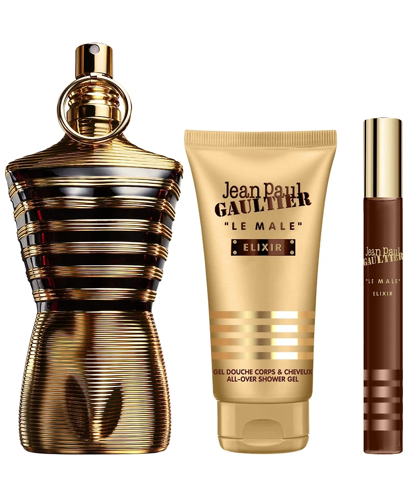 Jean Paul Gaultier 3-Piece Le Male Elixir Parfum Gift Set