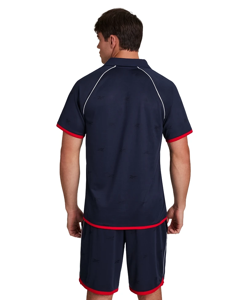 Reebok Men's United Logo Relaxed-Fit Jersey Polo