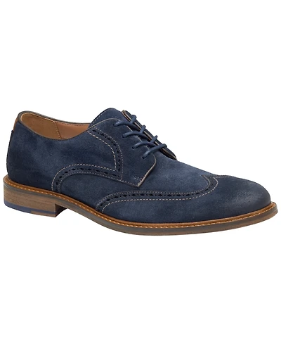 Johnston & Murphy Men's Ripley Suede Wingtip Oxfords
