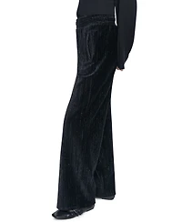 Dkny Women's Wide-Leg Velvet Pull-On Pants