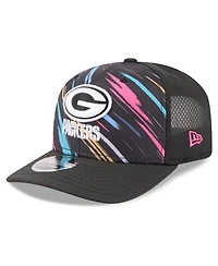 New Era Men's Black Green Bay Packers 2026 Nfl Cruical Catch 9SEVENTY Adjustable Trucker Hat