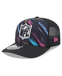 New Era Men's Black Shield Merchandise 2026 Nfl Cruical Catch 9SEVENTY Adjustable Trucker Hat