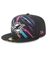 New Era Men's Black Miami Dolphins 2026 Nfl Cruical Catch 59FIFTY Fitted Hat
