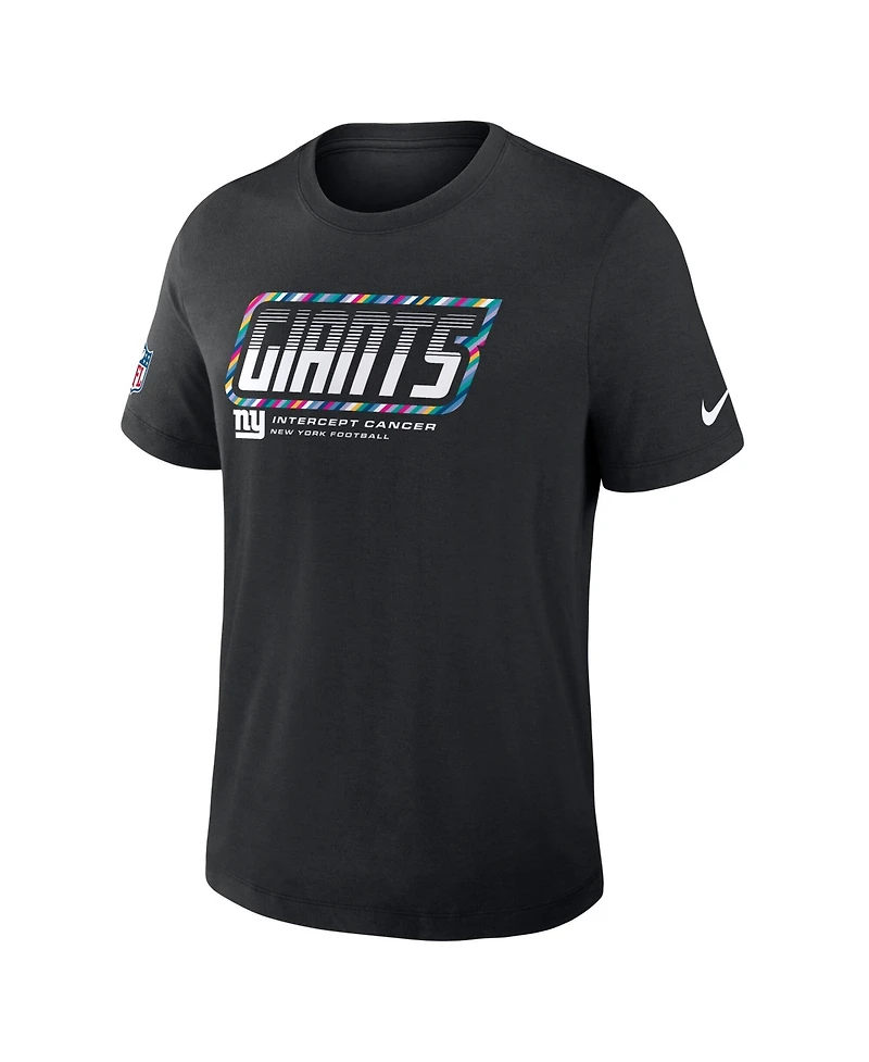 Nike Men's Black New York Giants 2026 Nfl Cruical Catch Sideline Dri-Fit T-Shirt