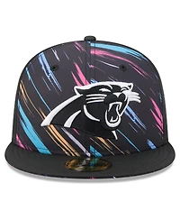 New Era Men's Black Carolina Panthers 2026 Nfl Cruical Catch 59FIFTY Fitted Hat