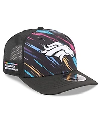 New Era Men's Black Denver Broncos 2026 Nfl Cruical Catch 9SEVENTY Adjustable Trucker Hat