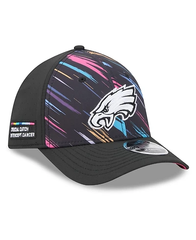 New Era Men's Black Philadelphia Eagles 2026 Nfl Cruical Catch 39THIRTY M-Crown Stretch Hat