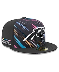 New Era Men's Black Carolina Panthers 2026 Nfl Cruical Catch 59FIFTY Fitted Hat