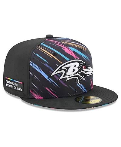 New Era Men's Black Baltimore Ravens 2026 Nfl Cruical Catch 59FIFTY Fitted Hat