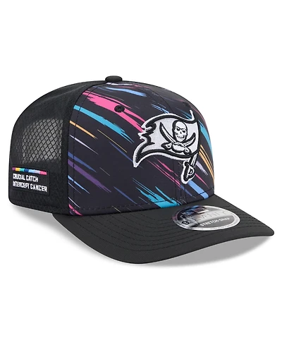New Era Men's Black Tampa Bay Buccaneers 2026 Nfl Cruical Catch 9SEVENTY Adjustable Trucker Hat
