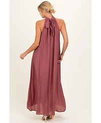 Pinkblush Maternity Halter Maxi Dress