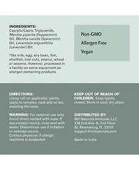 M3 MigraFew Aromatherapy Roll On with Peppermint, Spearmint and Lavender Essential Oils 9.76 Milliliter Pack of 2