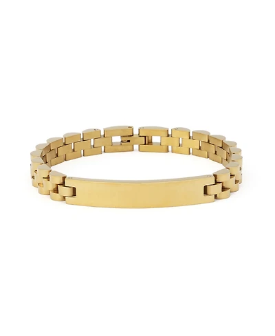 Steve Madden Link & Chain Stainless Steel Cubic Zirconia Watch Strap