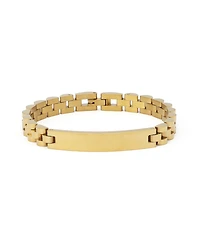Steve Madden Link & Chain Stainless Steel Cubic Zirconia Watch Strap