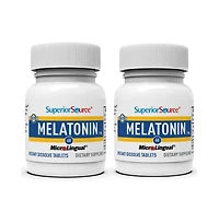 Superior Source Melatonin 5 Milligram Under The Tongue Quick Dissolve 60 Micro Tablets with Chamomile, Sleep Support, for Adults, Non-gmo