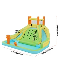 Sugift 13.3 x 11.4 Ft Inflatable Bounce House Water Slide with Climbing Wall and Splash Pool Ages 3 to 8