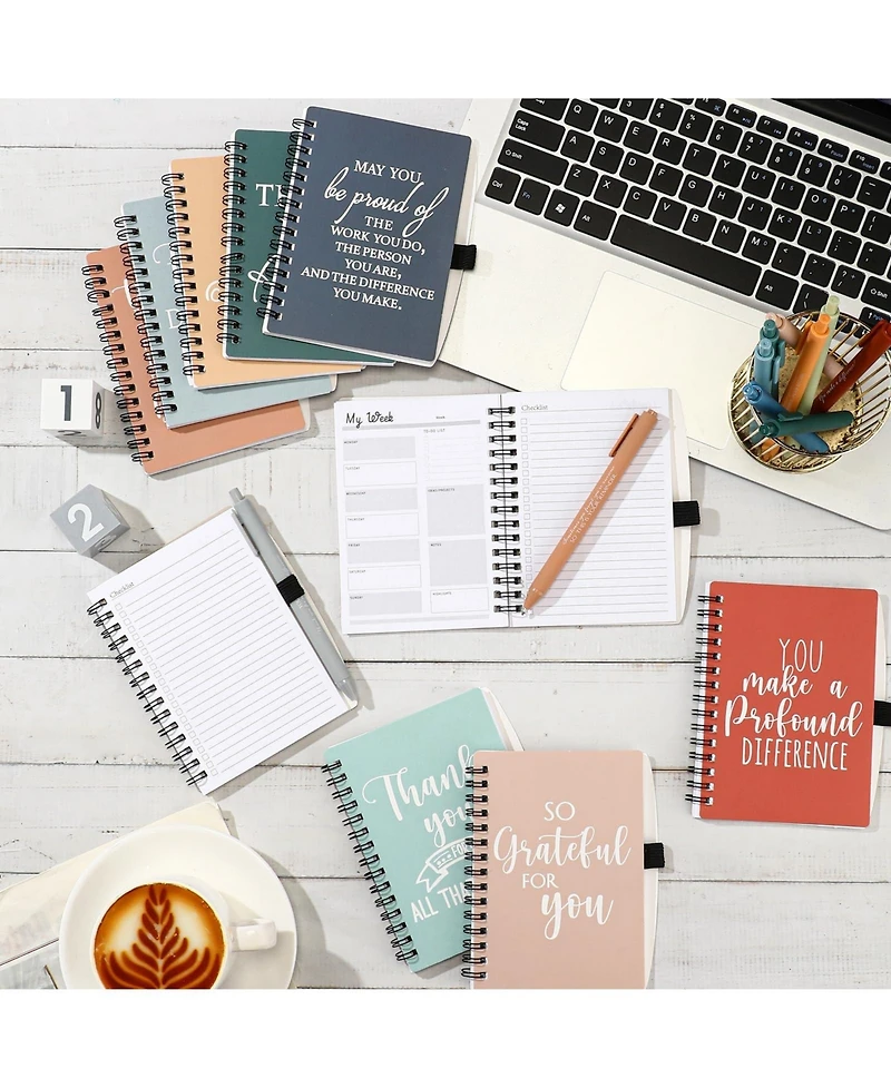 Danrong Bulk A6 Notebook And Pen Set Inspirational Appreciation Gifts For Staff Coworkers Teachers