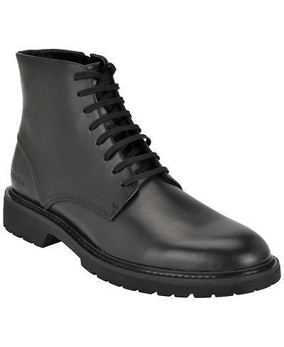Calvin Klein Men's Dilmen Lace-Up Round-Toe Boots