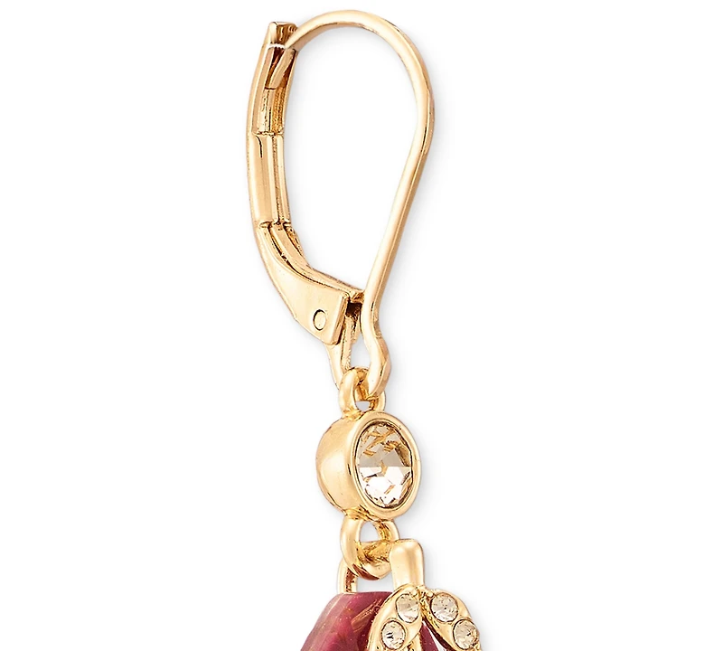 lonna & lilly Pave Stone Drop Earrings