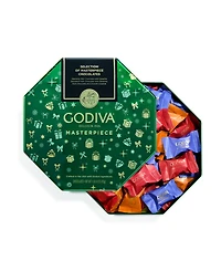 Godiva Masterpiece Holiday Chocolate Gift Tin, 50-Piece