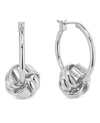 And Now This Classic Knot Small Hoop Earrings
