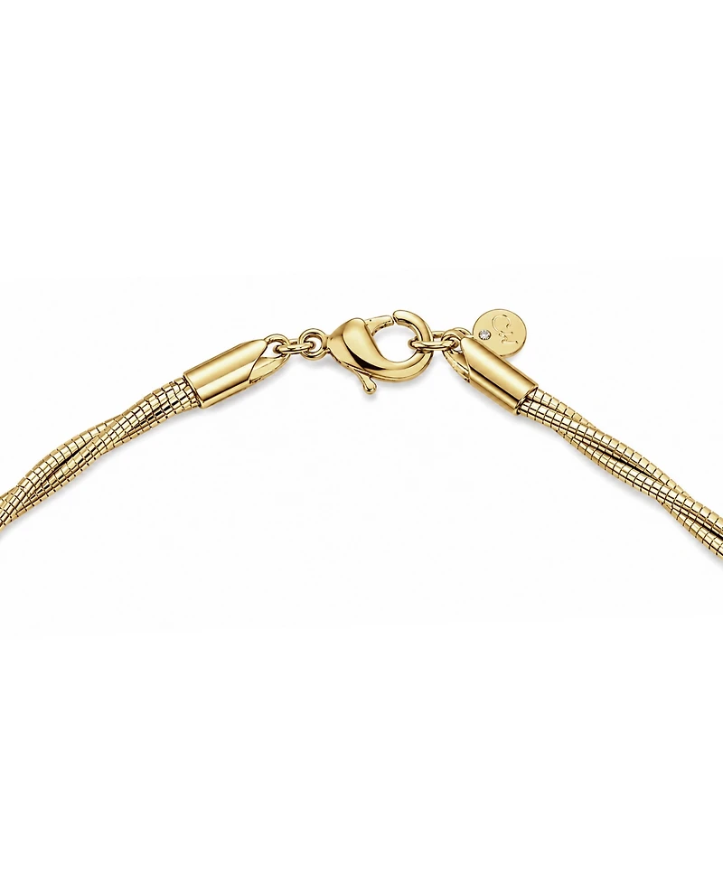 And Now This Silver Plated or 18k Gold Brass Twisted Snake Chain Necklace