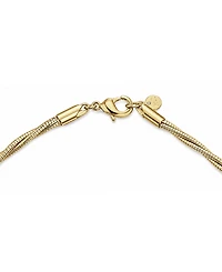 And Now This Silver Plated or 18k Gold Brass Twisted Snake Chain Necklace