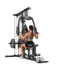 Fed Fitness MW5 Multifunctional Home Gym Station Aluminum Pulley Plate-Loaded Full-Body Workout Equipment (Weight Plates Not Included
