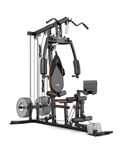 Fed Fitness MW5 Multifunctional Home Gym Station Aluminum Pulley Plate-Loaded Full-Body Workout Equipment (Weight Plates Not Included