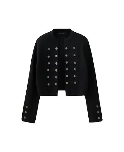 Mango Women's Jafar Fine-Knit Cropped Jacket
