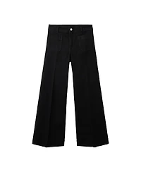 Mango Women's Jessie High-Waisted Wide-Leg Jeans