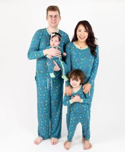 Leveret Matching Family Blue Fish Viscose Cooling Pajamas