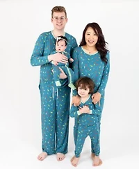 Leveret Matching Family Blue Fish Viscose Cooling Pajamas
